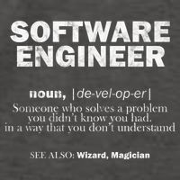 Software Engineer Definition Coder Cute Gift Vector Backpack