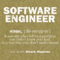 Software Engineer Definition Coder Cute Gift Garment-Dyed Women's Muscle Tee