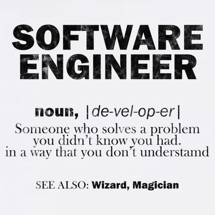 Software Engineer Definition Coder Cute Gift Garment-Dyed Sweatshirt