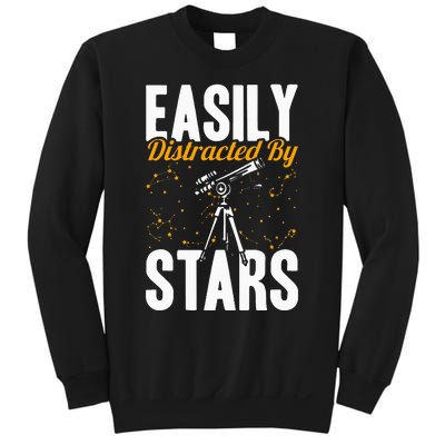 Stargazer Easily Distracted By Stars Stargazing Sweatshirt