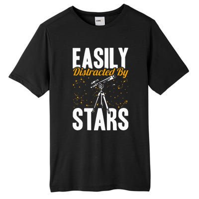 Stargazer Easily Distracted By Stars Stargazing Tall Fusion ChromaSoft Performance T-Shirt