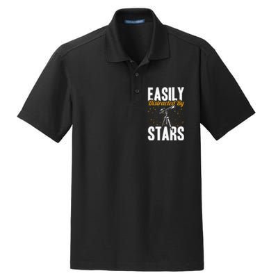 Stargazer Easily Distracted By Stars Stargazing Dry Zone Grid Polo