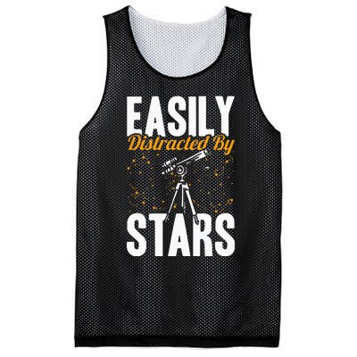 Stargazer Easily Distracted By Stars Stargazing Mesh Reversible Basketball Jersey Tank