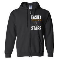 Stargazer Easily Distracted By Stars Stargazing Full Zip Hoodie