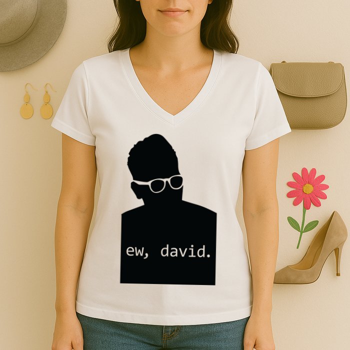 Silhouette Ew David Women's V-Neck T-Shirt