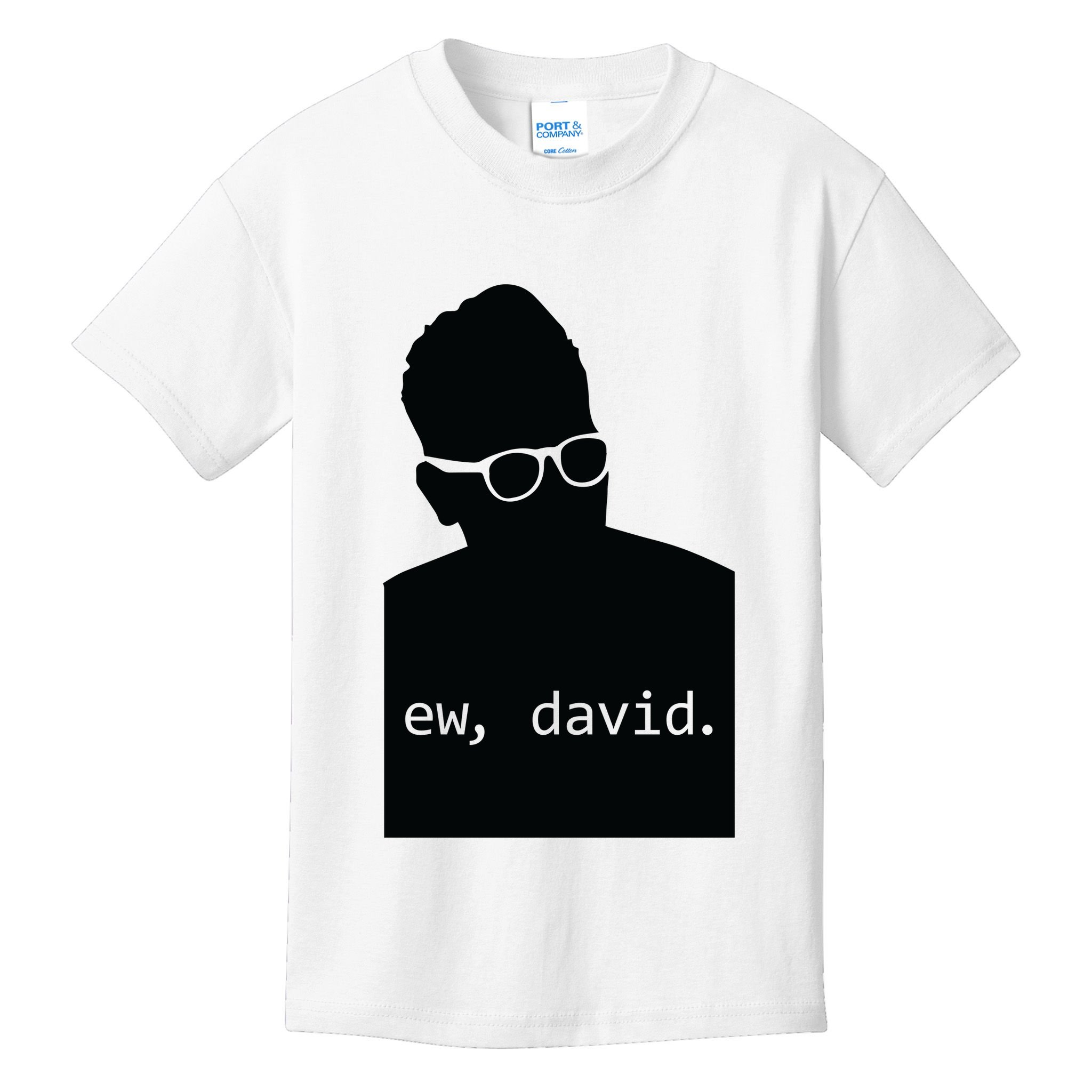 Silhouette Ew David Kids T-Shirt