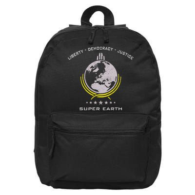 Super Earth Diving Into Hell For Liberty 16 in Basic Backpack