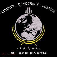Super Earth Diving Into Hell For Liberty Baby Bodysuit