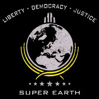 Super Earth Diving Into Hell For Liberty Zip Tote Bag