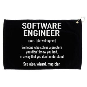 Software Engineer Developer Definition For Coder Programmer Grommeted Golf Towel