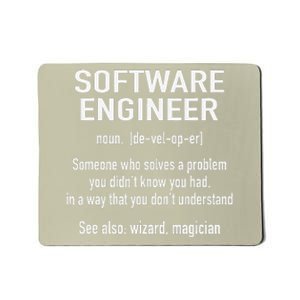 Software Engineer Developer Definition For Coder Programmer Mousepad