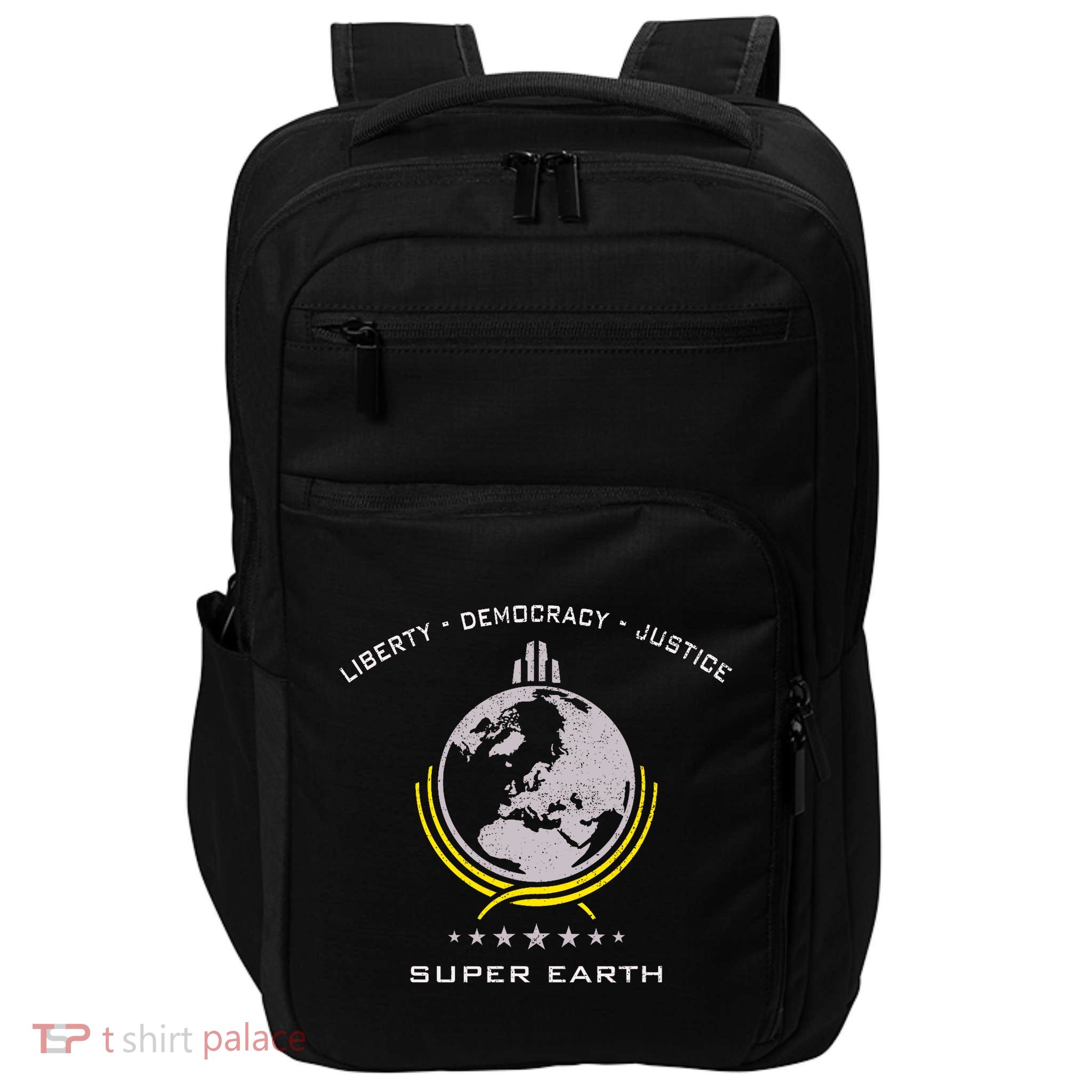 Super Earth Diving Into Hell For Liberty Impact Tech Backpack