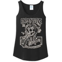 Skeleton Expensive Difficult And Talks Back Ladies Essential Tank