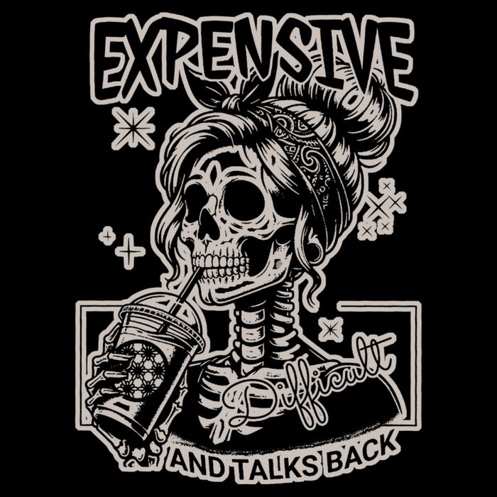 Skeleton Expensive Difficult And Talks Back Mousepad