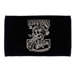 Skeleton Expensive Difficult And Talks Back Microfiber Hand Towel