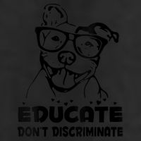 S Educate Do Not Discriminate Pitbull Vneck Golf Towel