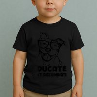 S Educate Do Not Discriminate Pitbull Vneck Toddler T-Shirt