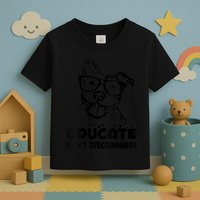 S Educate Do Not Discriminate Pitbull Vneck Toddler T-Shirt