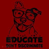 S Educate Do Not Discriminate Pitbull Vneck Mesh Reversible Basketball Jersey Tank