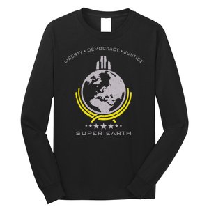 Super Earth Diving Into Hell For Liberty Long Sleeve Shirt