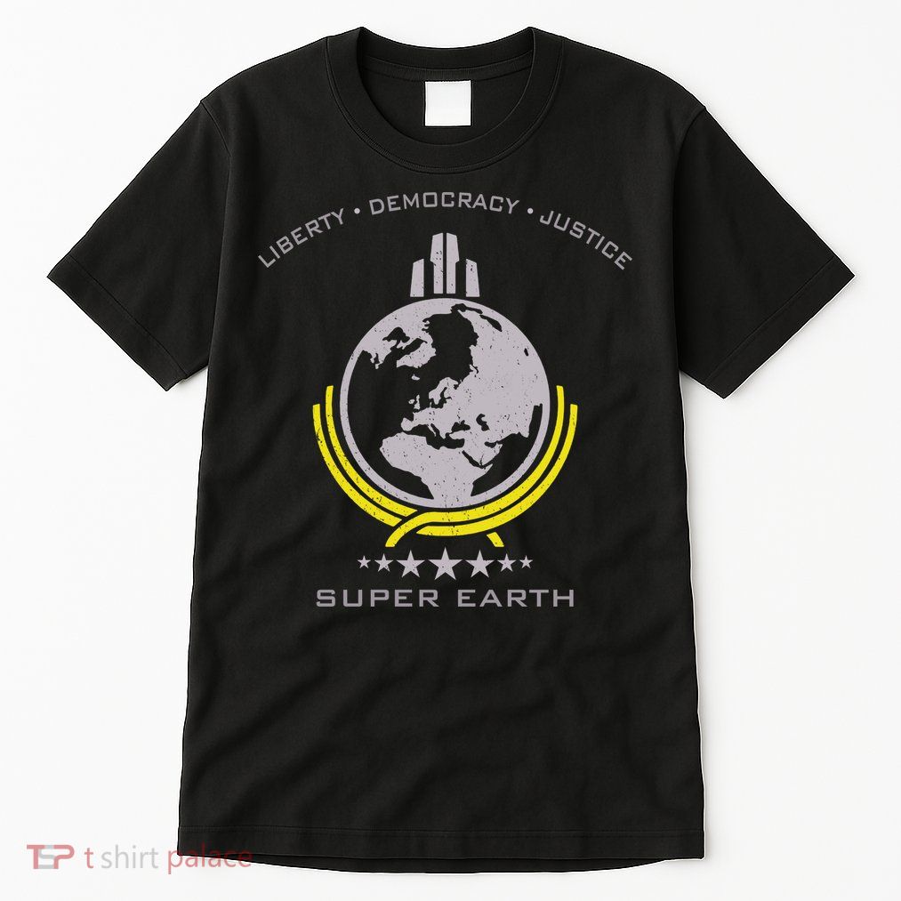 Super Earth Diving Into Hell For Liberty Tall T-Shirt