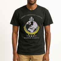 Super Earth Diving Into Hell For Liberty Tall T-Shirt