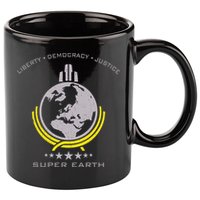 Super Earth Diving Into Hell For Liberty 11oz C Handle Ceramic Mug