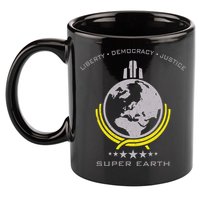 Super Earth Diving Into Hell For Liberty 11oz C Handle Ceramic Mug