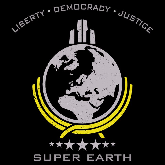 Super Earth Diving Into Hell For Liberty Drawstring Bag