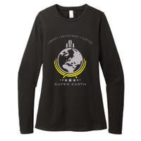 Super Earth Diving Into Hell For Liberty Womens CVC Long Sleeve Shirt