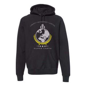 Super Earth Diving Into Hell For Liberty Premium Hoodie