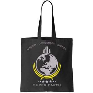 Super Earth Diving Into Hell For Liberty Tote Bag