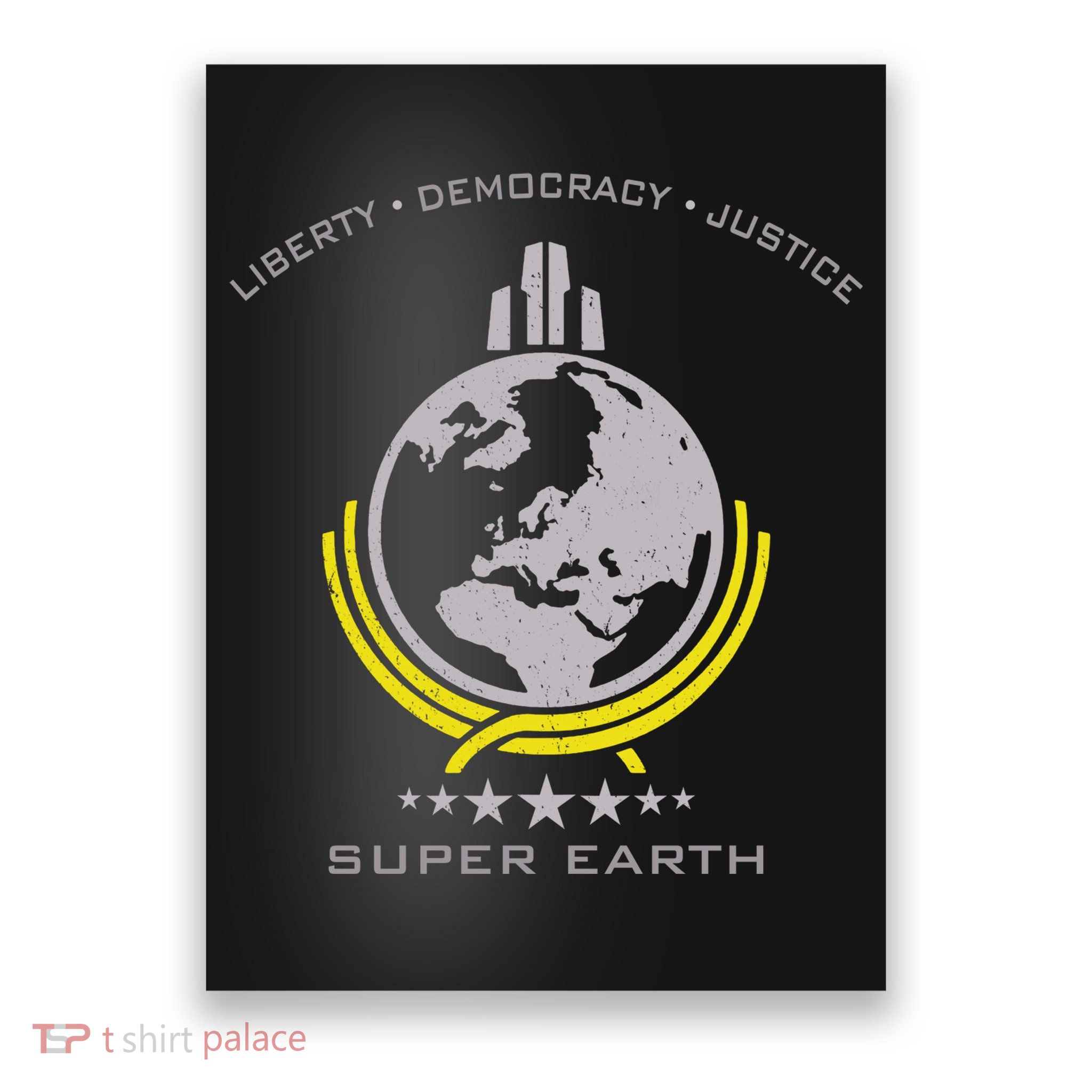 Super Earth Diving Into Hell For Liberty Poster