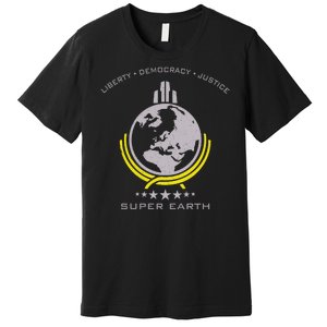 Super Earth Diving Into Hell For Liberty Premium T-Shirt