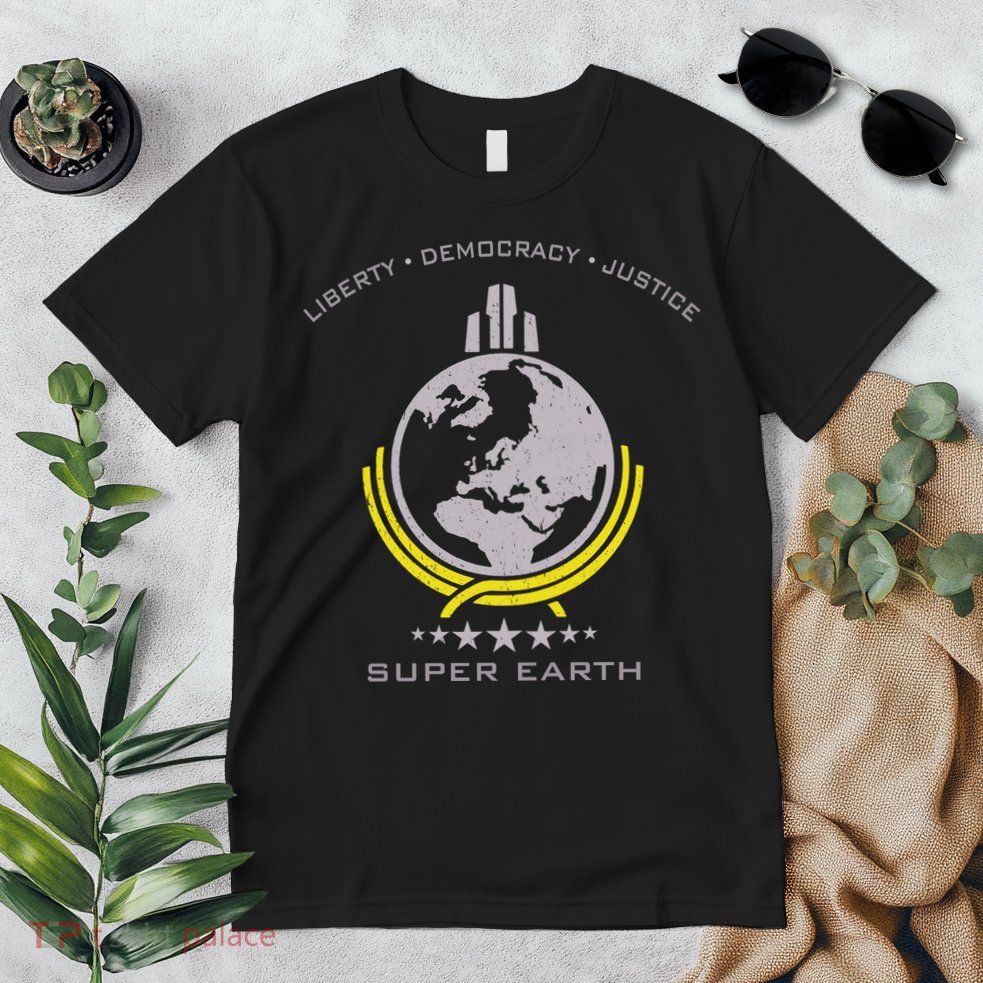 Super Earth Diving Into Hell For Liberty Premium T-Shirt