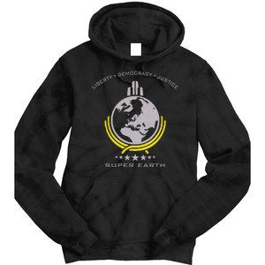 Super Earth Diving Into Hell For Liberty Tie Dye Hoodie