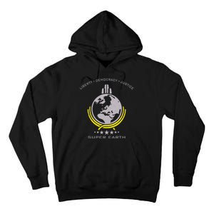 Super Earth Diving Into Hell For Liberty Tall Hoodie