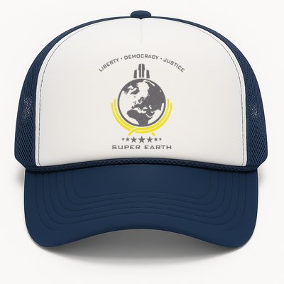 Super Earth Diving Into Hell For Liberty Trucker Hat