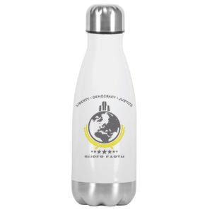 Super Earth Diving Into Hell For Liberty Stainless Steel Insulated Water Bottle