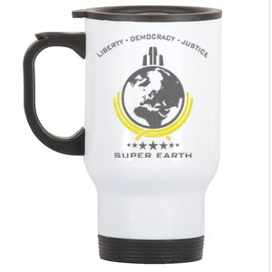 Super Earth Diving Into Hell For Liberty Stainless Steel Travel Mug