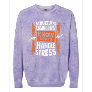 Structural Engineering Design For A Civil Engineer Colorblast Crewneck Sweatshirt