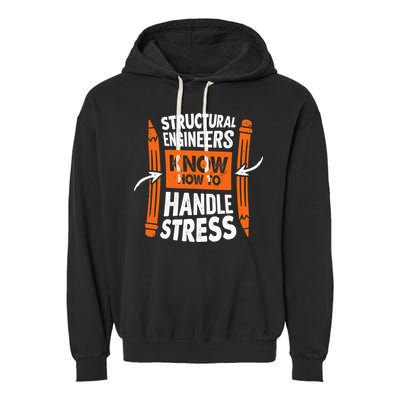 Structural Engineering Design For A Civil Engineer Garment-Dyed Fleece Hoodie