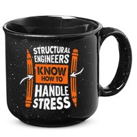 Structural Engineering Design For A Civil Engineer 15oz Campfire Ceramic Mug