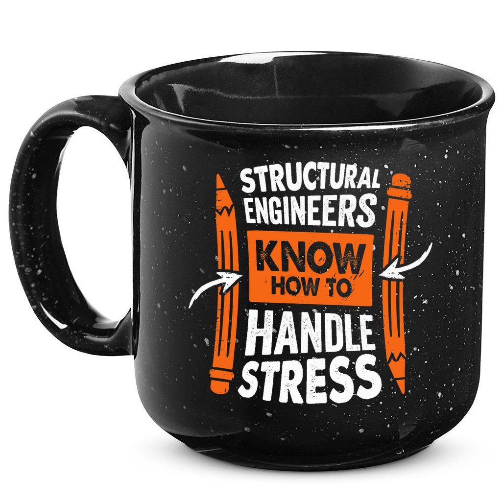 Structural Engineering Design For A Civil Engineer 15oz Campfire Ceramic Mug