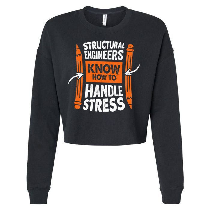 Structural Engineering Design For A Civil Engineer Cropped Pullover Crew