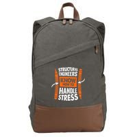 Structural Engineering Design For A Civil Engineer Cotton Canvas Backpack