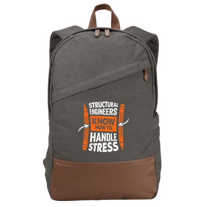 Structural Engineering Design For A Civil Engineer Cotton Canvas Backpack
