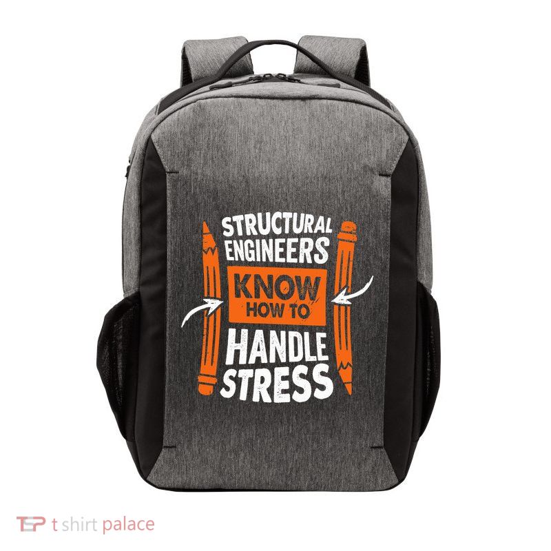 Structural Engineering Design For A Civil Engineer Vector Backpack