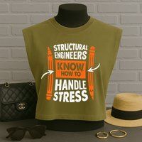 Structural Engineering Design For A Civil Engineer Garment-Dyed Women's Muscle Tee