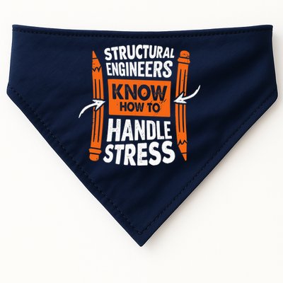 Structural Engineering Design For A Civil Engineer USA-Made Doggie Bandana